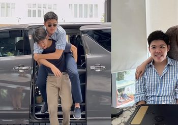 พี่ชายที่แสนดี “น้องดณ” อุ้ม “น้องภพ” ฉลองวันเกิด 16 ปี ทำเอา “คุณแม่ดาว พอฤทัย” ยิ้มแก้มปริ