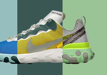 Nike React Element 55 สามารถสร้างสรรค์รองเท้าคู่โปรดได้ดั่งใจ ผ่านบริการ Nike By You
