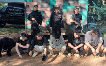 กองทัพเรือรวบชาวจีน 8 ราย ลอบข้ามแดนหนีปราบ Cyber Scam