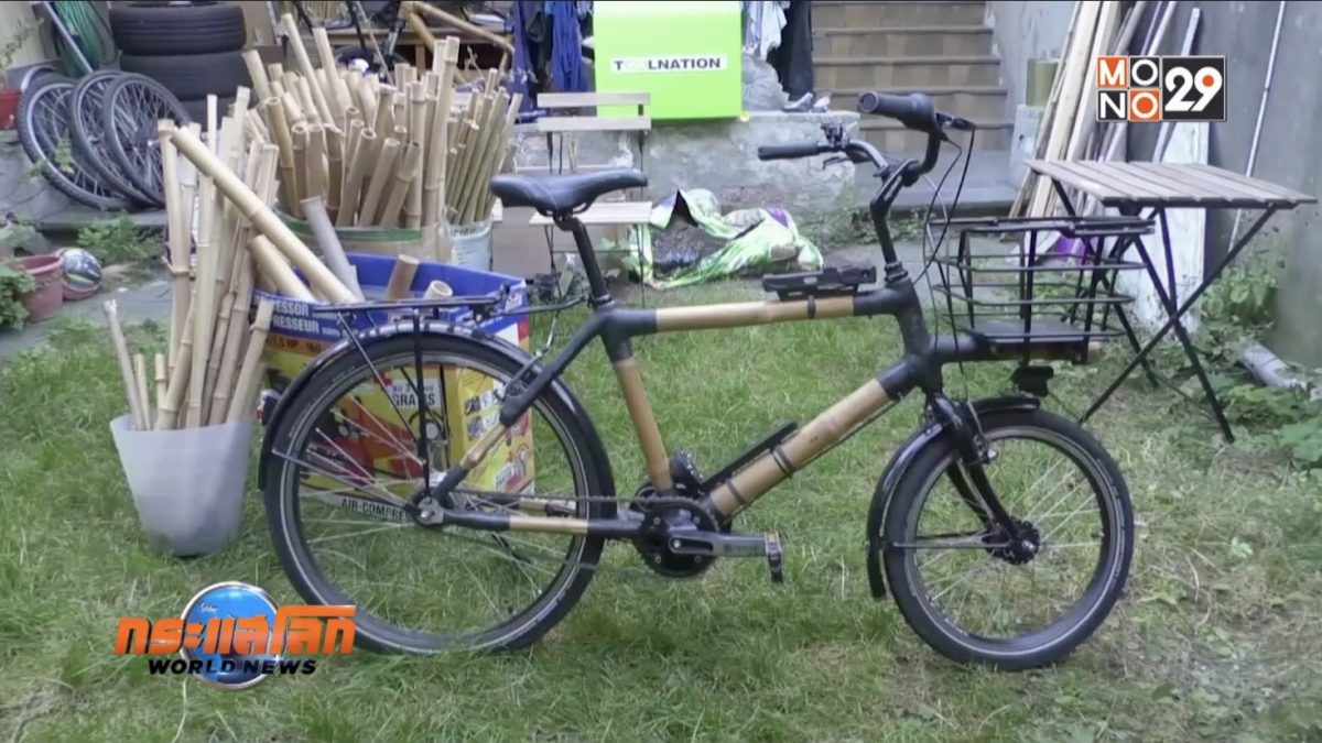 บริษัทในเบลเยียมผลิตจักรยานไม้ไผ่