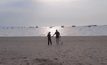 พบชายหาดพัทยายังมีคนทำมาทำกิจกรรม