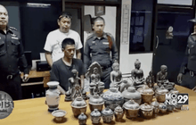 รวบหลานเขยแสบ ขโมยพระพุทธรูป-เครื่องเบญจรงค์