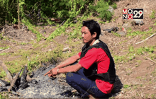 จับลูกชายฆ่าโหดพ่อแท้ๆก่อนนำไปเผา 