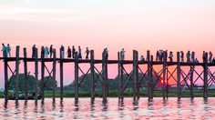 สะพานไม้อูเบ็ง (U Bein Bridge) สะพานไม้ที่ยาวที่สุดในโลก!