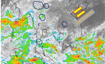 ภาคใต้ระวังฝนตกหนัก – ประเทศไทยตอนบนมีฝนฟ้าคะนองหลายจังหวัด