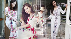 งานปักมาแรงงง!  สวยพริ้วไปกับ เดรสขาวลายปัก สไตล์โบฮีเมียน สวยใสใส่ง่ายสบายมาก