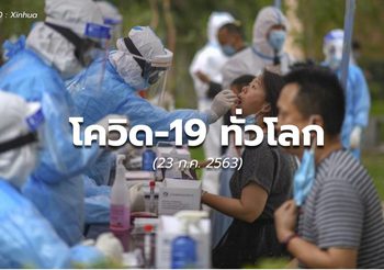 สถานการณ์โควิด-19 ทั่วโลก – 23 ก.ค.63