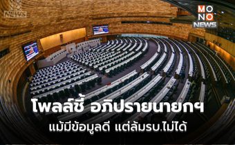 [โพลล์] ปชช.มอง แม้มีข้อมูลอภิปราย แต่ล้มรบ.ไม่ได้ ระบุ อยากฟังนายกฯ พูดมากสุด