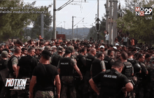 ผู้อพยพปะทะเจ้าหน้าที่มาซิโดเนีย