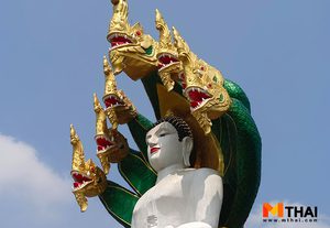 วัดแดงธรรมชาติ พระปางนาคปรกองค์ใหญ่ที่สุดในนนทบุรี